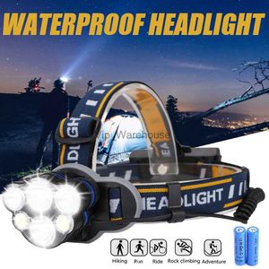 Head lamps T20 Compact Long-lasting Durable Versatile Zoomable 6000 Lumens Headlamp Rechargeable Headlight For Camping Adventure Waterproof HKD230922