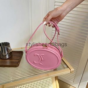 Cross Body Bags Bag Women's 2023 Summer New Simple and One Shoulder Bag High End Fashionable Cross Body Round Pie Bag42Stylisheendibags