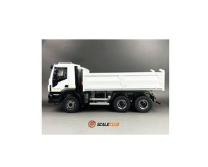 Scaleclub modelo 1/14 de metal completo para caminhão basculante hidráulico RTR de Iveco 6x6 para jogar