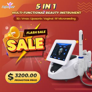9DHIFU Machine Slimming Arms Buttocks Equipment Face Lift Wrinkle Removal 5 in 1 Anti-Wrinkle Skin Tightening Body Shaping HIFU Skin Care Anti-aging Sliming Device
