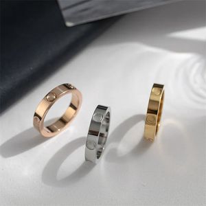 Anel de jóias Anel de amor Anel de jóias de jóias moderno de designer de jóias para casamento para homens jóias com diamantes com diamantes rosa prata de prata 4-5-6mm anel de diamante