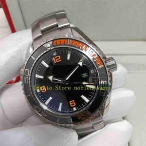 5 Kolor Real Po Cal 8900 Watch Męska najwyższa jakość czarna tarcza 600 m Orange Ceramic Bezel Bransoletka ze stali nierdzewnej Męska męska Sport 269a