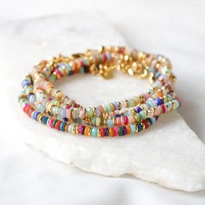 Strand kkbead concha dis contas pulseiras boho colorido verão praia pulseira para mulher y2k jóias presente pulseras mujer