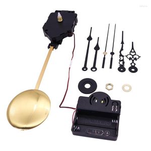 Klockor Tillbehör 1 Set Diy Quartz Pendulum Trigger Silent Clock Movement Mechanism With 16 Music Box Chime Wall Parts