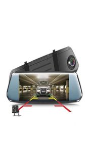 Neue 7-Auto-DVR mit gebogenem Bildschirm, Stream-Rückspiegel, Dashcam, Full-HD-1080-Auto-Videoaufzeichnungskamera mit 2 gebogenen 5D-Glas8022593