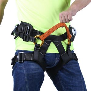 Imbracature da arrampicata Cintura di sicurezza Outdoor Tree Climbing Lavoro Giardino Art Clip Rescue Protector Harness 230921