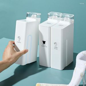 Butelki do przechowywania 1000 ml pralni detergent pusty duża pojemność zmiękczacza butelka wielokrotnego użytku do umywalki organizator zmywalki