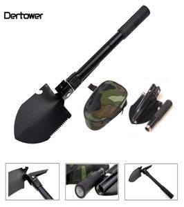 Garden Tools Portable Folding Shovel Multifunction Stainless Steel Survival Spade Trowel Camping Outdoor Cleaning Tool T2003066947139