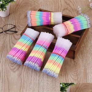 Highlighters grossist 20st MTI Color Rainbow Gel Pen Office School Home Decor Diy Decorations Birthday Party Decortions Kids Drop Dh1rd