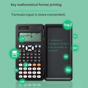 Kalkylatorer Scientific Calculator med LCD Notepad 991ms 991ES Professional Portable Foldbar Solar Calculator för skolstudenter Office 230922