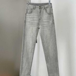 Jeans masculinos designer outono nova presbiopia fino ajuste estilo elegante jeans rede vermelho mesmo estilo zd87