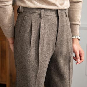 Ternos masculinos 2023 calças de alta qualidade calça para homem escritório negócios casual britânico clube social outfits pantalones hombre