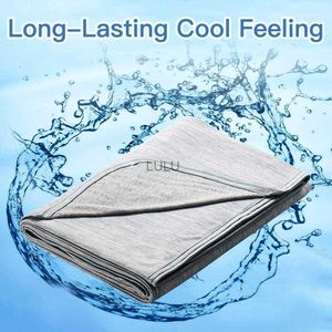 Cobertor XL Grande Longa Duração Sensação de Frio Verão Lance Camada Dupla Absorvente de Calor Toque de Refrigeração Sobre Capa de Edredom Consolador Colcha HKD230922