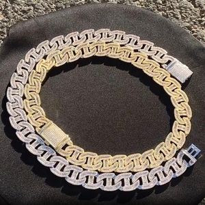 Mens Iced Out Chains Colares de alta qualidade Gold Cuban Link Chain Moda Hip Hop Colar Jewelry207y