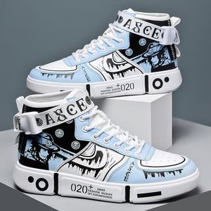 Kleid Schuhe Hohe Qualität Männer Vulkanisierte Top Casual Teenager Herbst Leder Turnschuhe Anime Plus Größe Männliche Flache 44 230921