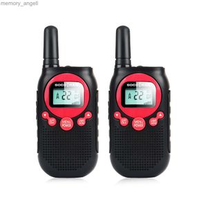 Walkie Talkie 2pcs Yetişkinler için Şarj Edilebilir Walkie Talkies Uzun menzilli 5 mil 22Ch Vox Flashlight LCD Aile Yolu Gezisi HKD230922