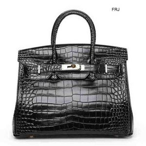 Designer väskor handväskor St. Orchid Crocodile Leather Womens Bag mode atmosfär en axel messenger handväska har logooqwf
