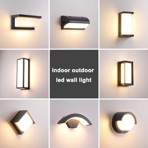 LED Wall Light Outdoor Indoor Waterproof Home Decoration Interior Lamp Living Room Bedroom Stairs Lighting AC110V-220V