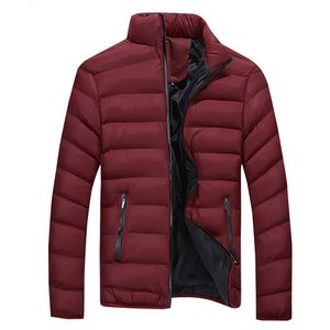 Erkek Ceketler Erkek Kış Sıcak İnce Uygun Kalın Kabarcık Ceket Gündelik Ceket Dış Giyim Moda Stand -up Yaka Parkas Giyim Ropa Hombre 230922