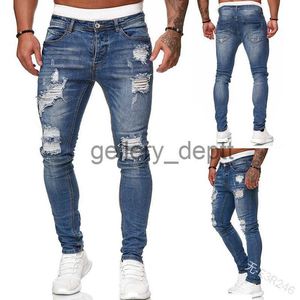 Jeans masculinos outono inverno moda harajuku chique jeans homem ropa hombre calças todos os jogos casuais pequenas calças de perna vintage na moda roupas masculinas j230922