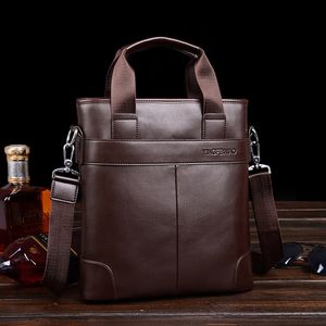 Портфазы Винтаж мужской кожаный портфель PU Бизнес Вертикальная сумочка роскошная мужская сумка для плеча на плече.