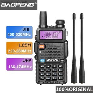 Walkie Talkie 2022 Baofeng UV-5R III Трехдиапазонная двойная антенна Walkie Talkie VHF 136-174 МГц/220-260 МГц UHF 400-520 МГц Сканер любительских радиостанций UV5R UV 5R HKD230922