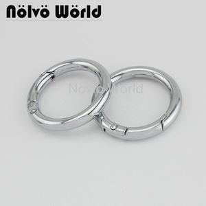 Cockrings Nolvo World 5-20-100pcs 6 colors 32.9mm 1-1/4" chrome metal O ring spring ring Round Carabiner Ring 230922