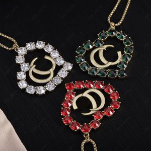 Luxury Designer Diamond Pendant Vintage High Quality with BoxHzll