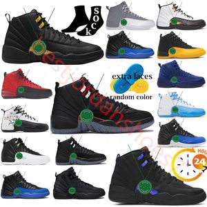 12 12S Jumpman Basketbol Ayakkabıları 12S Twist Ovo Beyaz Hiper Kraliyet Üniversitesi Altın Master Taxi Kiraz Concord Grip Oyunu Yardımcı Olmak Roy Çamur Erkek Sabah Trainers