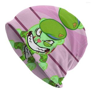 Berets Motorhaube Hüte Happy Tree Friends Männer Frauen Dünne Hut Wütend Herbst Frühling Warme Kappe Hip Hop Skullies Beanies Caps