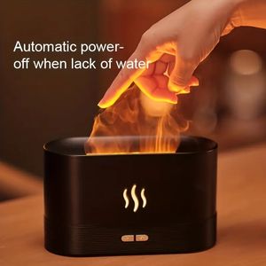 1pc Colorful Flame Aromatherapy Humidifier with USB Plug - Perfect for Bedroom, Bedside, and Dormitory - Simple and Retro Design - Ideal Birthday Gift