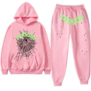 Spider Hoodie SP5der Tracksuit Men's Designer Pullover Tracksuits Y2K SP5DER 555555 Sweater Hoodie Set Suit Women Hoodies Tracksuit SP5DER Pant Singer Spider 102