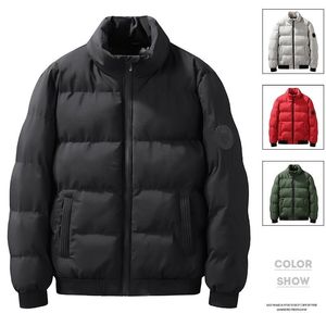 Erkek Ceket Sonbahar ve Kış Klasik Moda Düz Renk Pamuk Pamuklu Ceket Sıradan Gevşek Konforlu Kalın Sıcak Ceket M5XL 230922