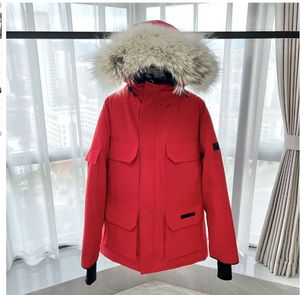 Men Women Designer Down Down Real WLF Fur Jackets Beose Down Jacket Coat Winter Outdoor à prova de frio espessado e quente traquela canadense JacketStop