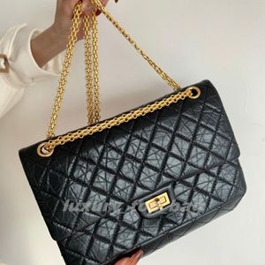 Fashion Bags Classic leather bag 2.55reissue cowhide pleated diamond chain underarm crossbody bag for women