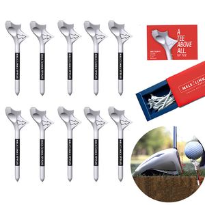 Golf Tees 10 Inserção Diagonal Rhombic Ball Holder Aumenta Velocidade Training Tee com Pacote Presente Acessórios 230922