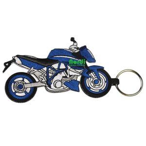 Chaveiros Motor Forma Bordado Chaveiro Pano Bordado Tag Chave para Promoção267J