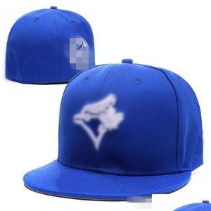 Ball Caps Top Sprzedaj Blue-Jays Baseball Mężczyźni Kobiety Hip Hop Hat Bones Aba reta gorras rap montowane czapki H6-7.14 Dostawa mody a dhihe