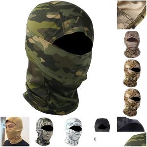 Bandanas verão inverno militar clava ao ar livre lã quente ciclismo snowboard capa proteção exército tático camo chapéus cabeça rosto gota del dhy15