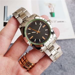 Lao Brand Luxury Business Automatic Machinery Men's rostfritt stålklocka