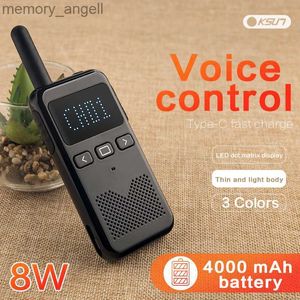 Walkie Talkie Ksun M2 Walkie Talkie Mini Tway Radio Transceiver Station Handheld TalkiesポータブルコミュニケーションワイヤレスインターコムHKD230922