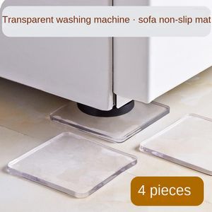 Bath Mats 4Pcs/Set Non-Slip Mat Washing Machine Silicone Pad Portable Anti Vibration For Bathroom Home Use