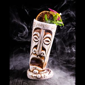 Mugs Hawaii Creative Porcelain Tiki Mugs Cocktail Cup Beer Beverage Mug Wine Mug Ceramic Easter Island Tiki Mug Drinkware 350ml-700ml 230922