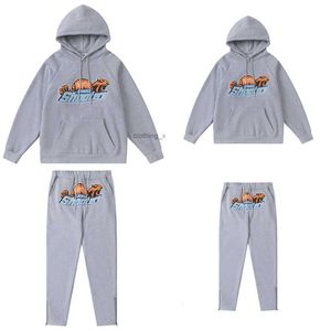 Trapstar UK Vendita calda SHOOTERS Felpa con cappuccio in pile per tuta termica Pantaloni da jogging superiori ricamati di alta qualità Taglia EU XS-XL