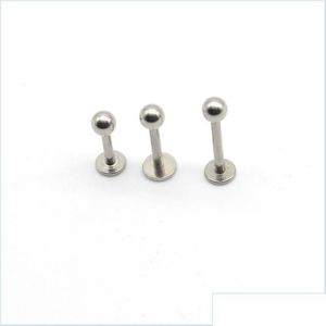 Jewelry Labret Lip Piercing Ring Stud Bar Surgical Steel 16 Gauge Body Cartiliage Tragus Chin Mjfashion Drop Delivery Party Events Acc Dhyh6