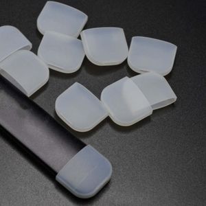 Baccelli in silicone morbido Puntali antigoccia Bocchino Pipa per fumatori 21mm Mod universale per penna Test Custodia protettiva Cover Tester in gomma Tappi Bocca Accessori Confezione individuale