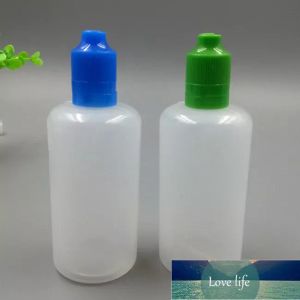wholesale Colorful Plastic Bottles 3ml 5ml 10ml 15ml 20ml 30ml 50ml 60ml 100ml 120ml Dropper Bottles with Long Thin Tips Tamper Caps Fashion