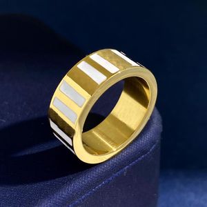 Herren Designer Ring Schmuck Titan Stahl Luxus Gold Liebesringe Verlobungen für Frauen mit Box295t