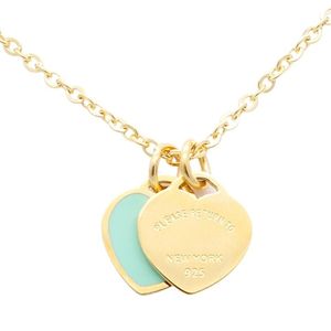 collana a cuore gioielli firmati collane catena catene collegamento gioielli di lusso ciondoli ciondoli amore personalizzati donna donna acciaio inossidabile S286v