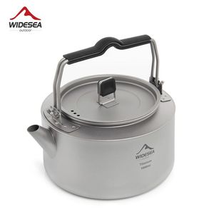 Camp Kitchen Widesea Camping Kettle Outdoor Tea Coffee Tableware Pot Supplies Tourist Dishes Hiking Cooking Equipment 230922